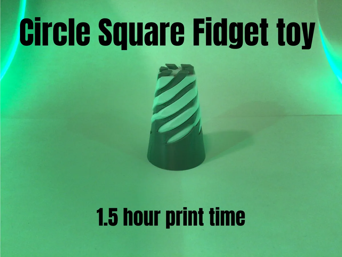 Circle square fidget toy.