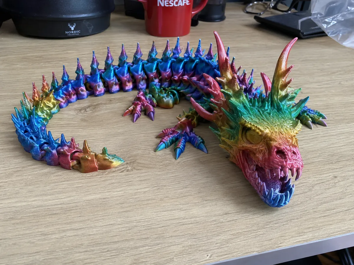 Flexi Skeletal Dragon, Articulated Dragon Toy, photo 4 of 4 - Flexi Skeletal Dragon, Articulated Dragon Toy Fidget & Sensory Toys