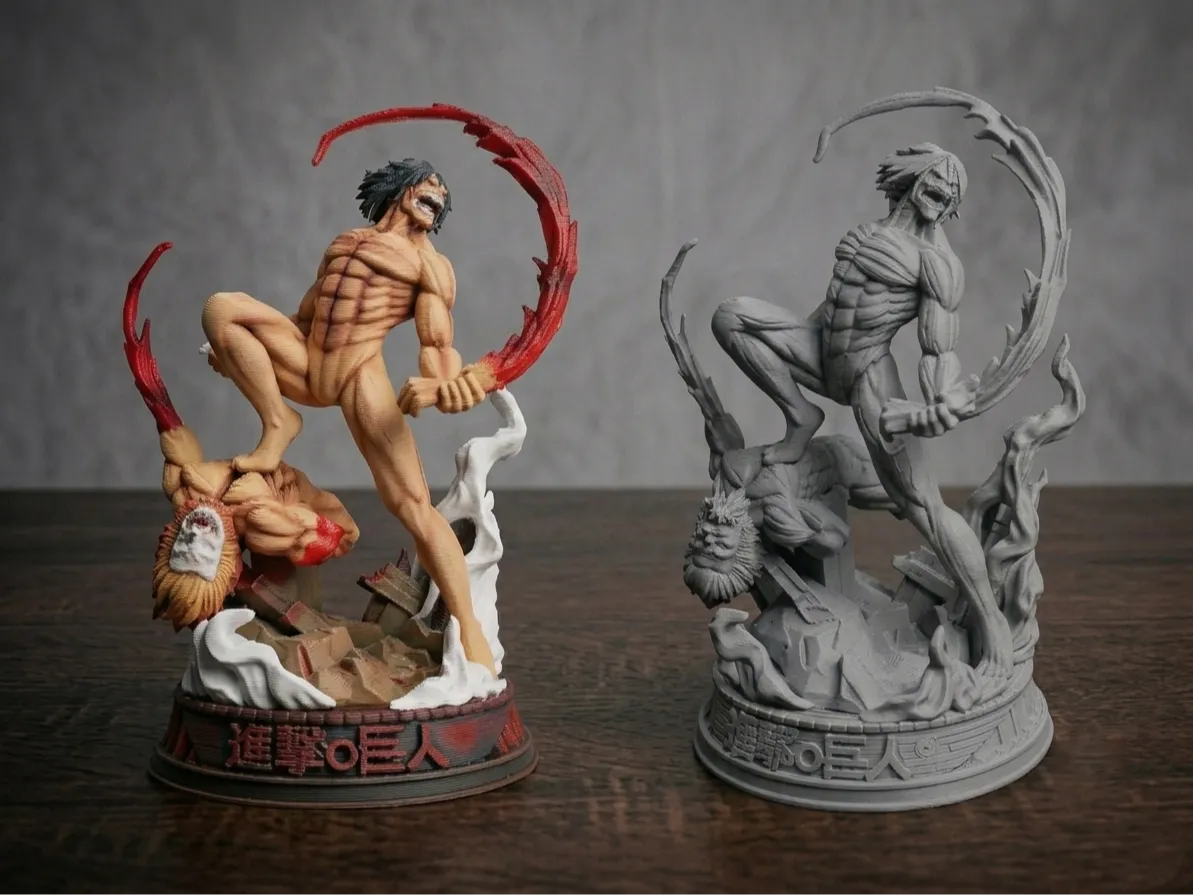 Eren Jaeger vs Jaw Titan Fight | Attack on Titan