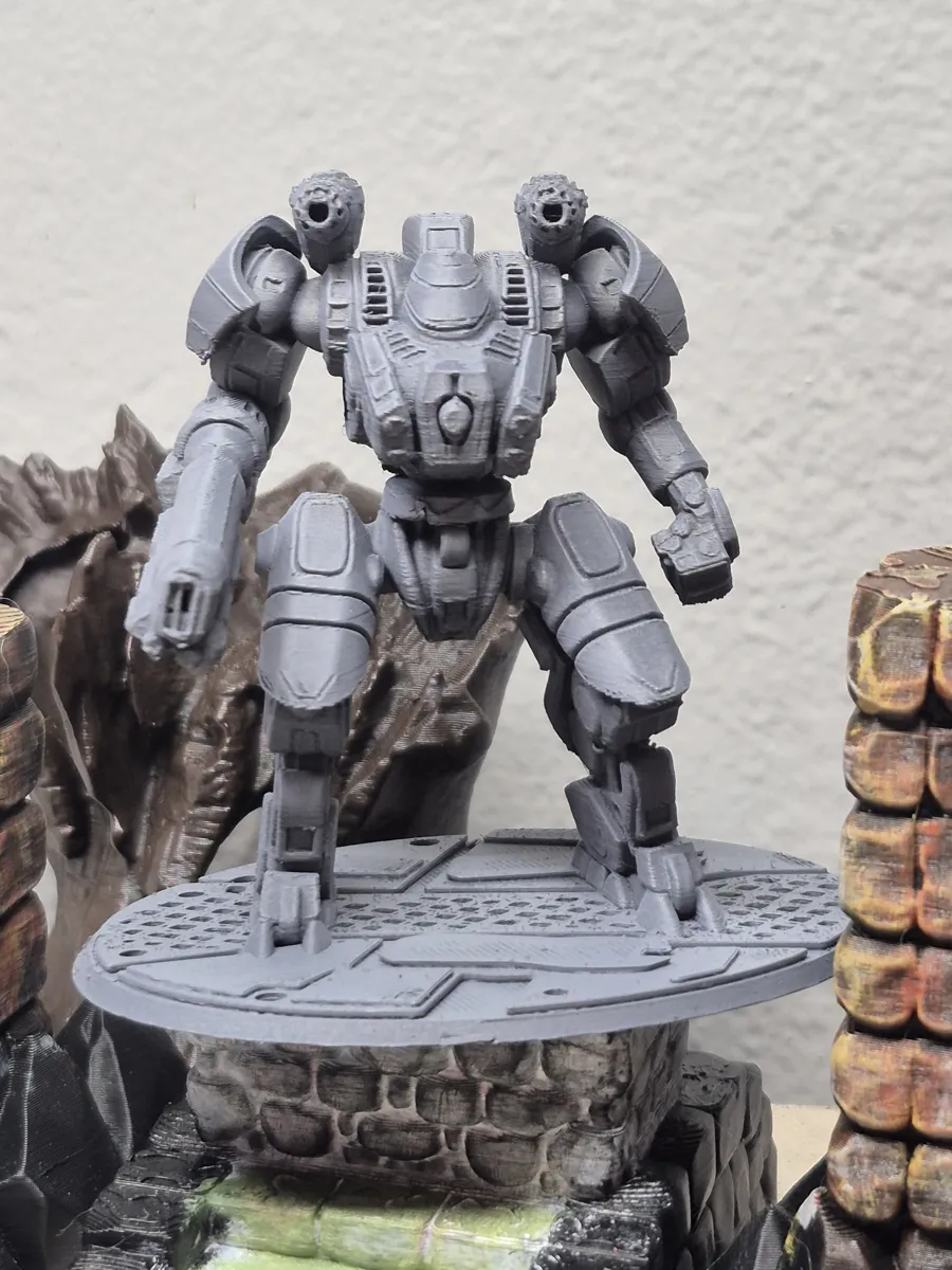 Sci-Fi Combat Exo-Suit / Tabletop Mech Miniature, photo 2 of 4 - Sci-Fi Combat Exo-Suit / Tabletop Mech Miniature Miniatures
