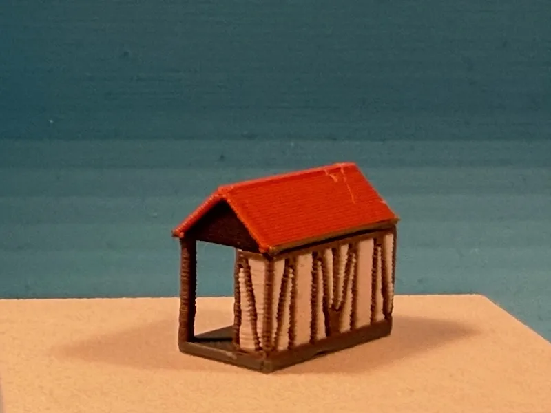 Bus Shelter 2 Timber framework (z-scale), photo 3 of 4 - Bus Shelter 2 Timber framework (z-scale) Board Games & Tabletop