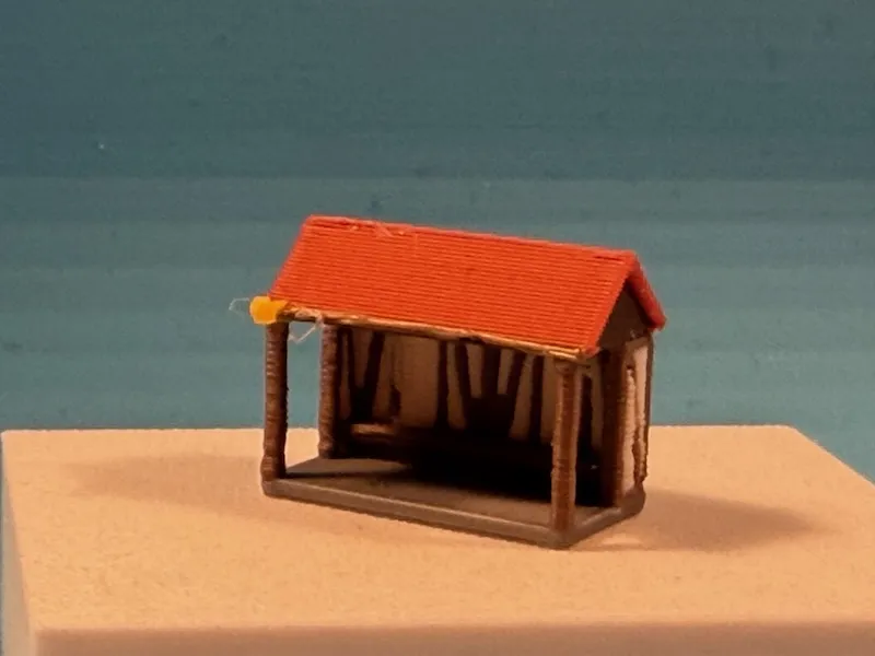 Bus Shelter 2 Timber framework (z-scale), photo 4 of 4 - Bus Shelter 2 Timber framework (z-scale) Board Games & Tabletop