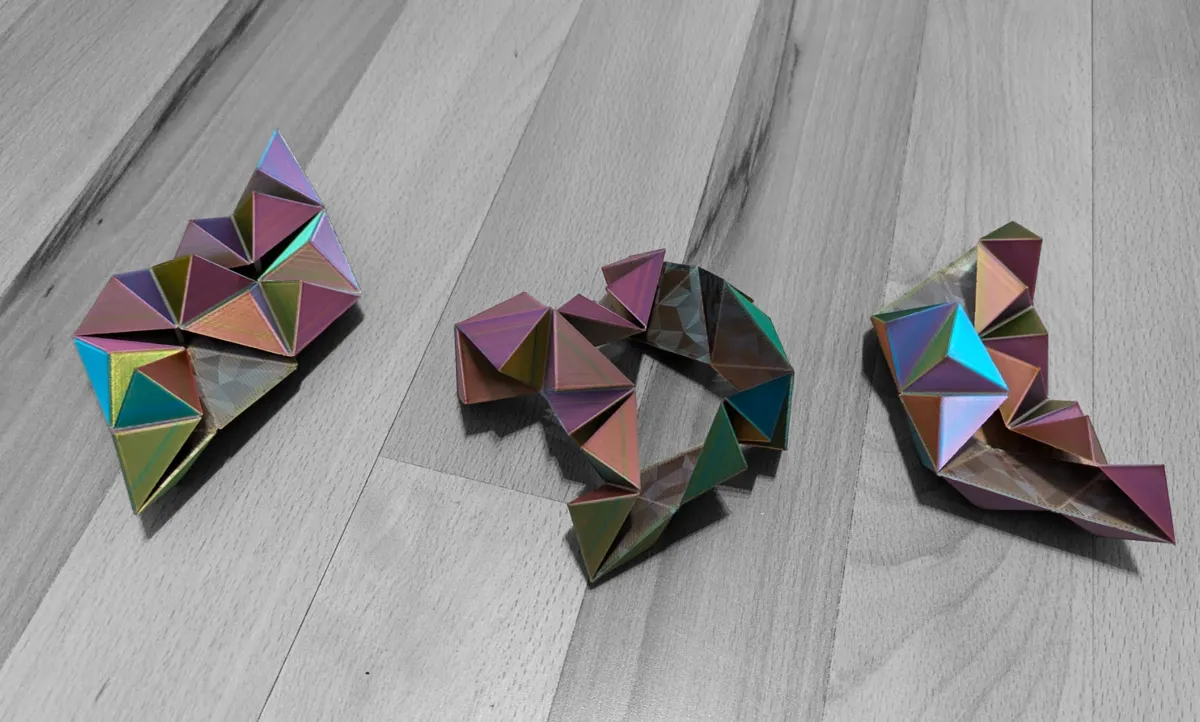 Infinite Flippy Flappy Pyramids Fidget Toy, photo 2 of 4 - Infinite Flippy Flappy Pyramids Fidget Toy Fidget & Sensory Toys