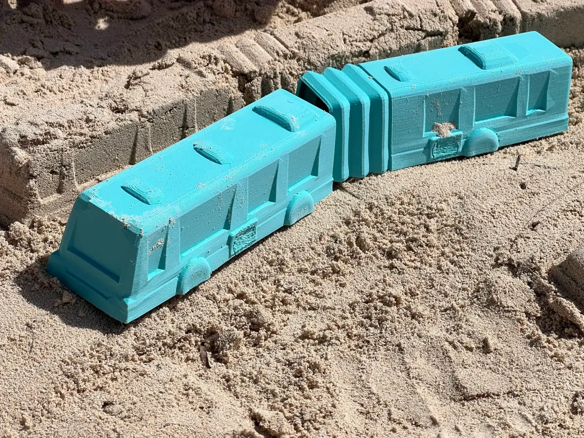 Infinite long bus and cars - Sand Molds