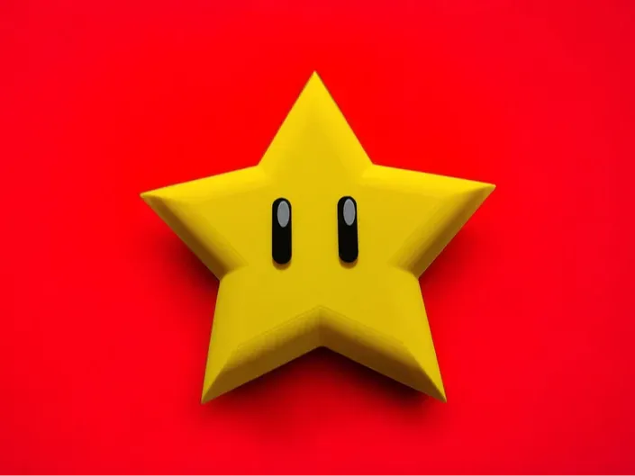 Mario Star Christmas Tree Topper