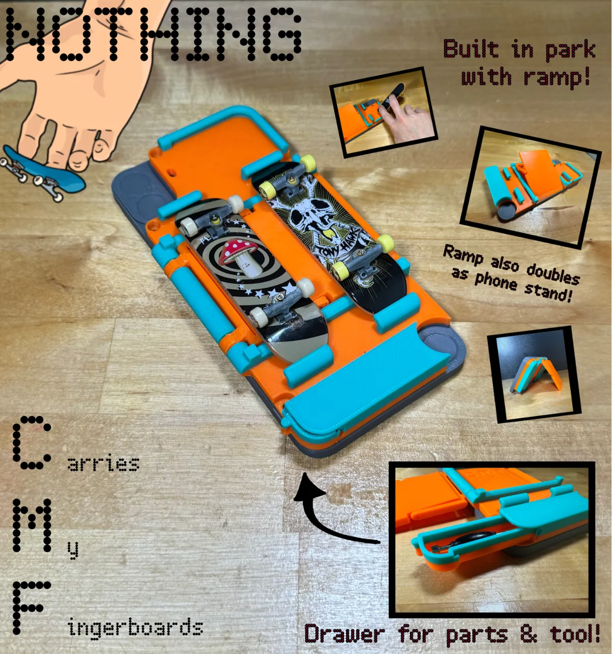 Nothing CMF Phone 1 Fingerboard Ramp Accessory