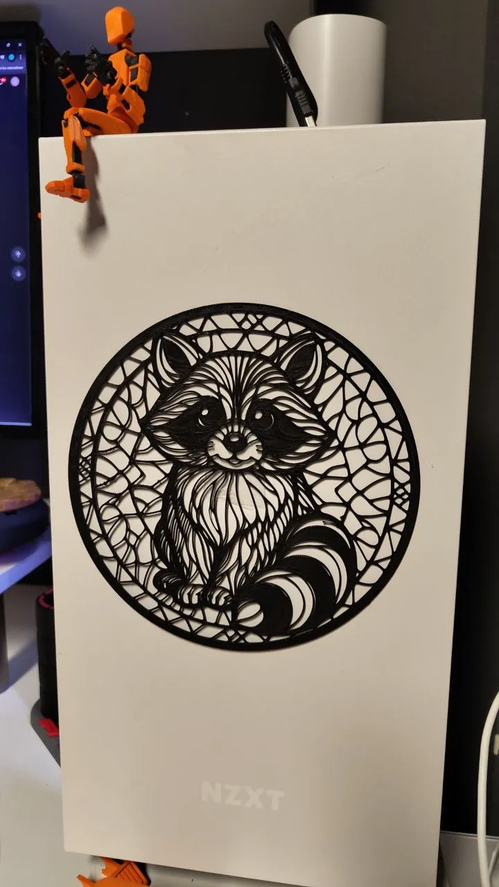 Raccoon Wall Art, photo 2 of 2 - Raccoon Wall Art Art