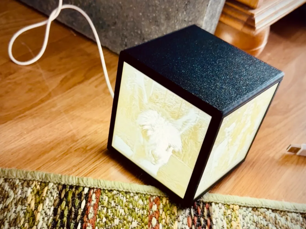 Lithophane Frame Lamp for 4 Images
