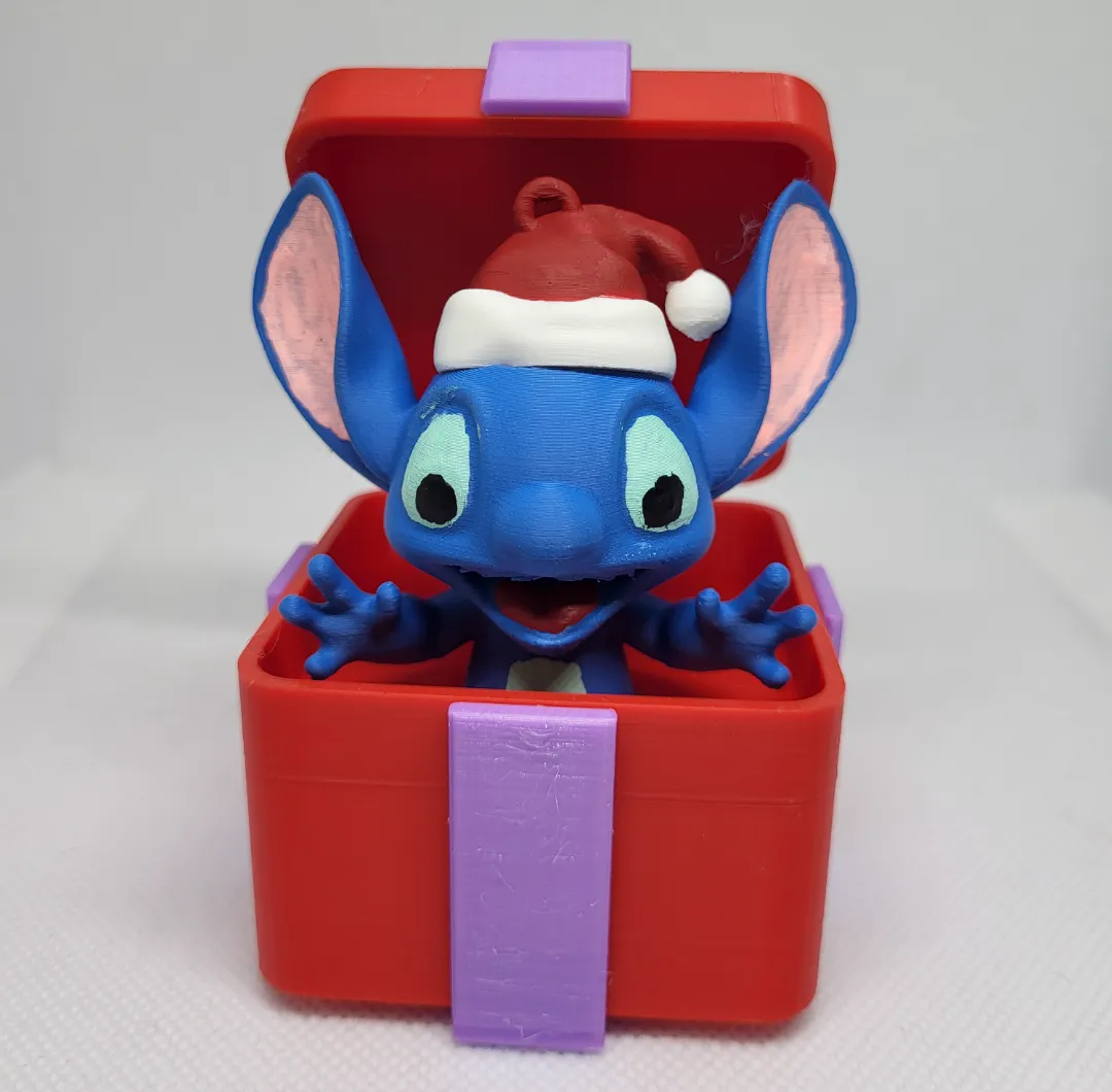 stitch christmas gift figure