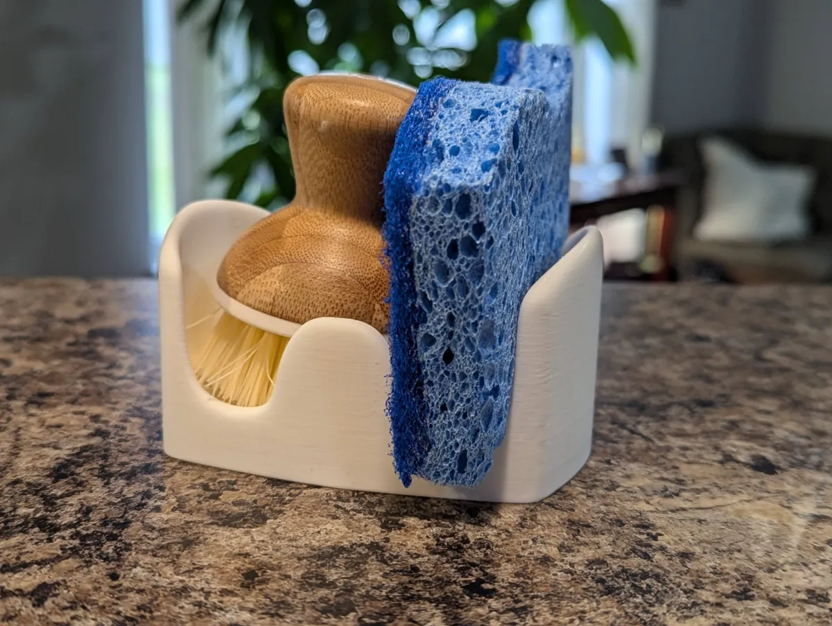 Kitchen Sink Brush and Sponge Organizer Tray, photo 2 of 4 - Kitchen Sink Brush and Sponge Organizer Tray Household