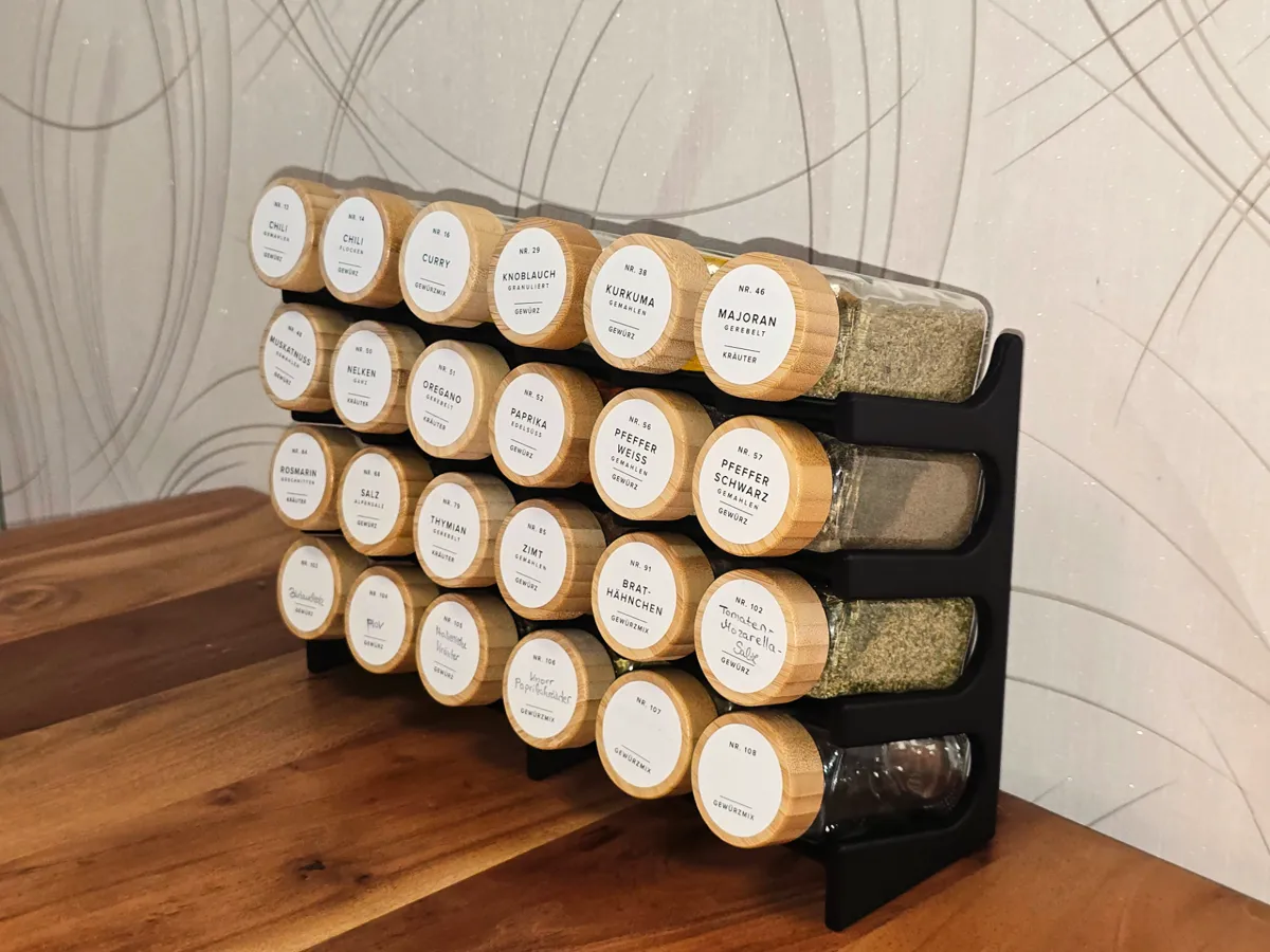 Yet another Spice Rack V2 (Modular & Stackable)