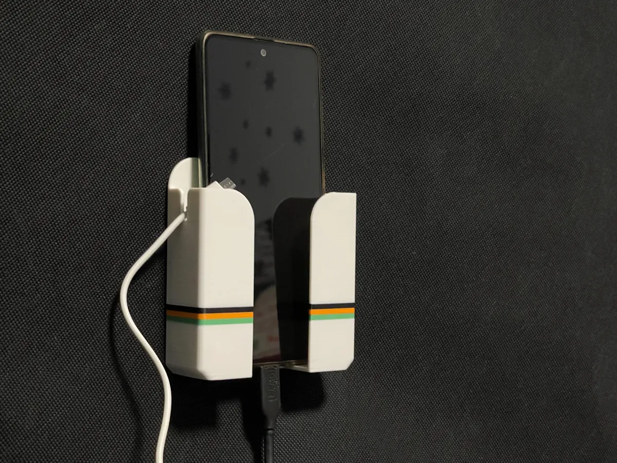 Wall Mounted Phone and Cable Holder, photo 4 of 4 - Wall Mounted Phone and Cable Holder Household