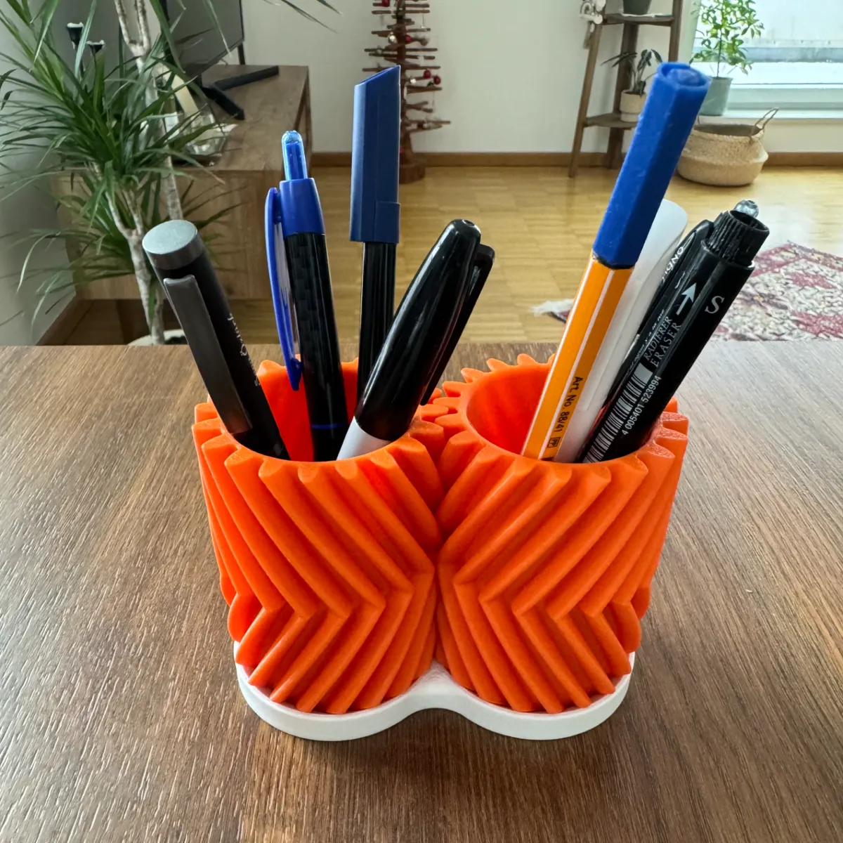 Geared Pen Holder - Pen Stands & Pencil Holders, in stock in India