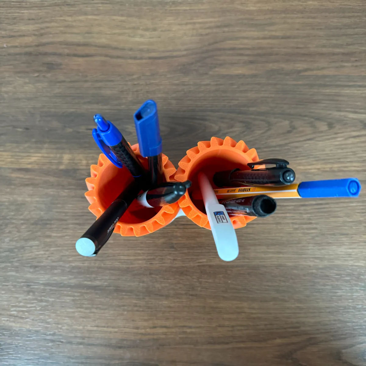 Geared Pen Holder, photo 2 of 4 - Geared Pen Holder Desk & Office