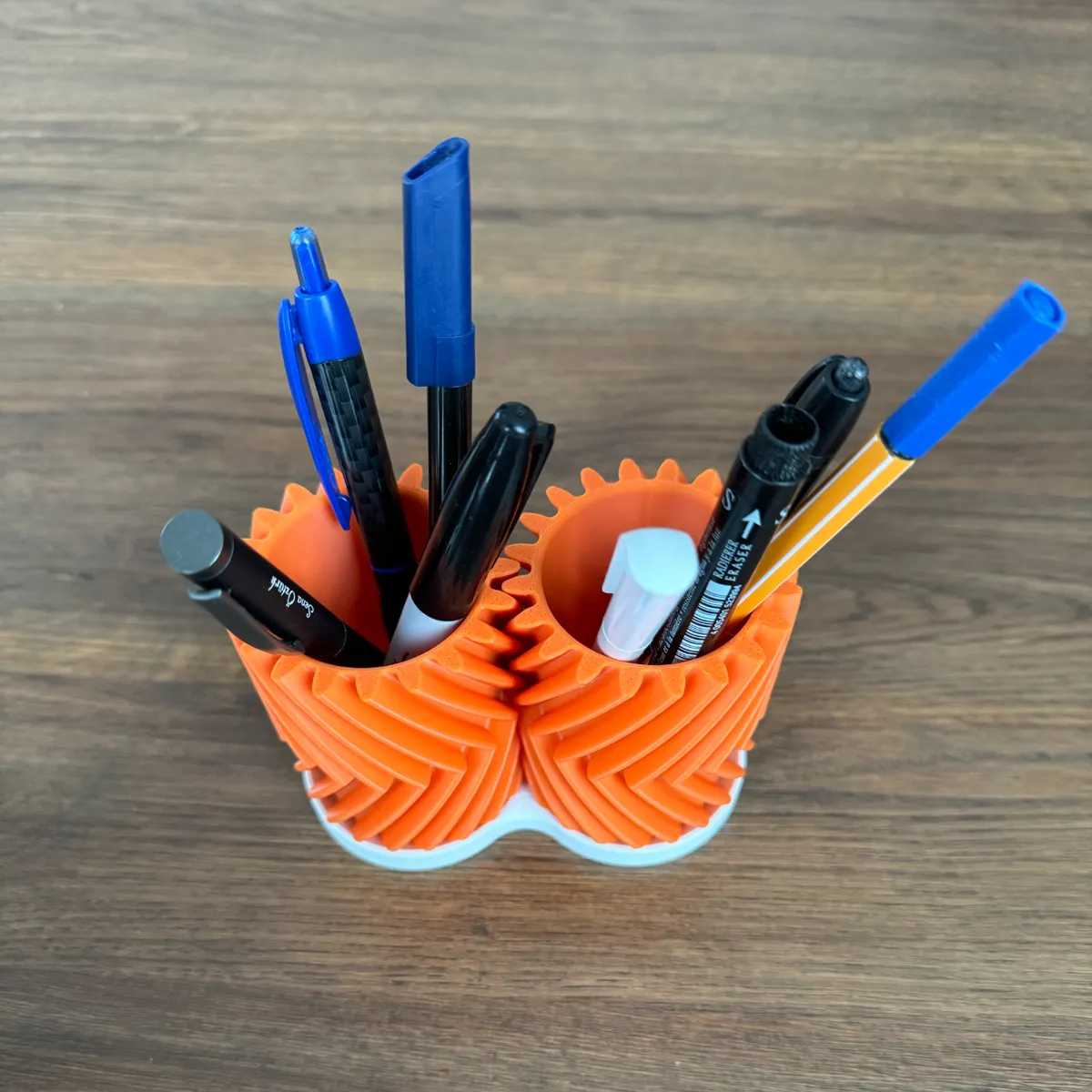 Geared Pen Holder, photo 4 of 4 - Geared Pen Holder Desk & Office