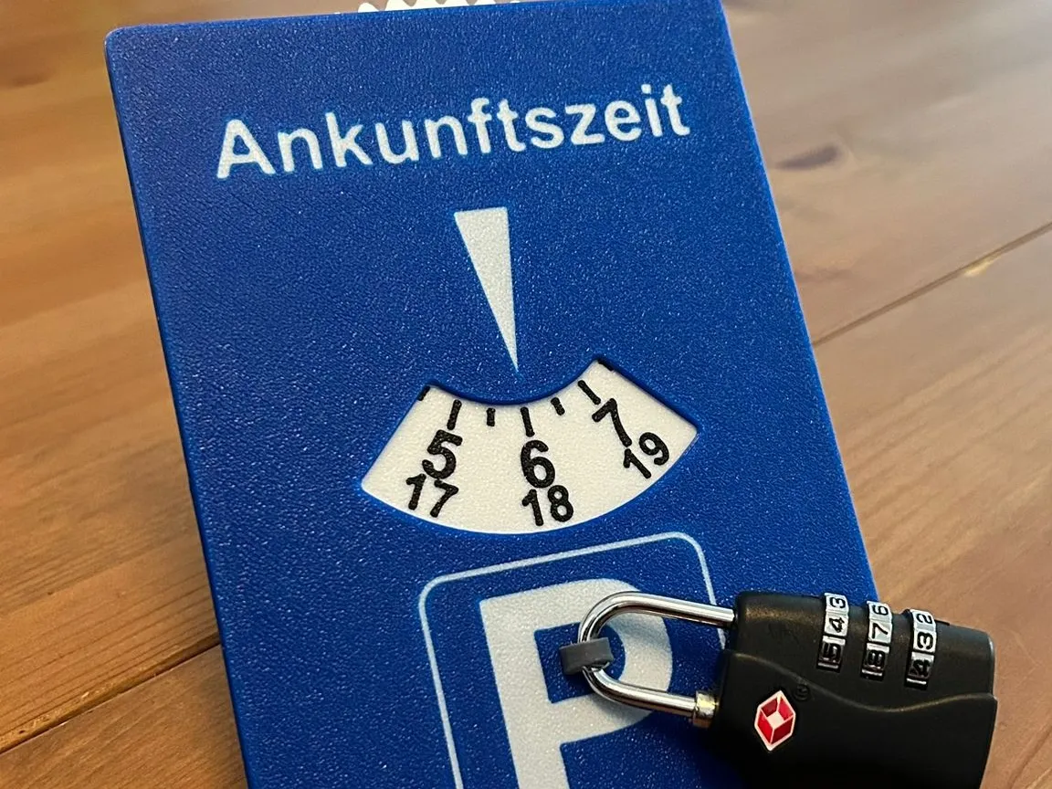 Motorcycle Parking Disc with Lock