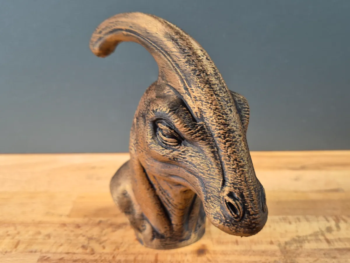 Parasaurolophus Dino Bust Model