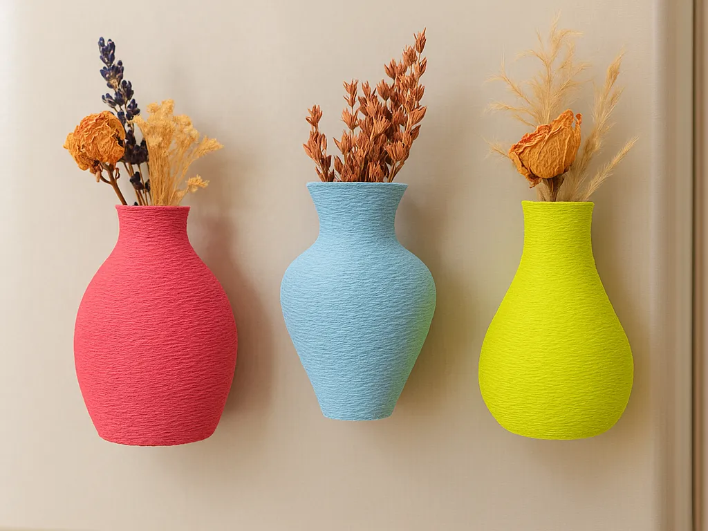 Magnetic Vases, Colorful & Modern Design