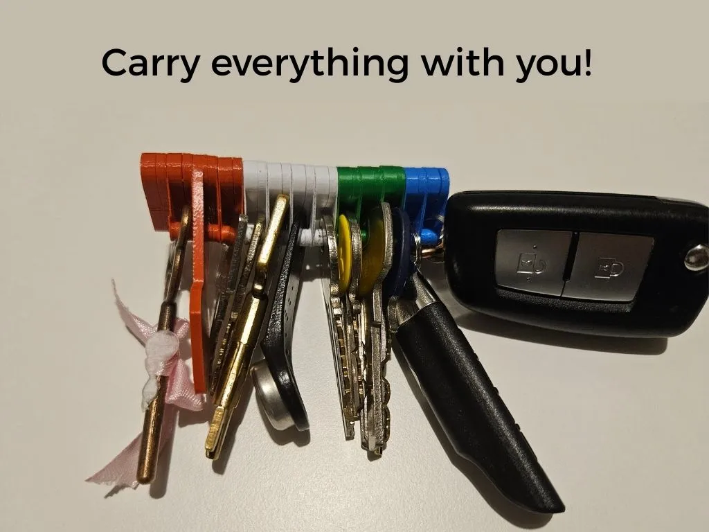 Kumo Clip - Key Universal Modular Organizer, photo 3 of 4 - Kumo Clip - Key Universal Modular Organizer Storage & Organisation