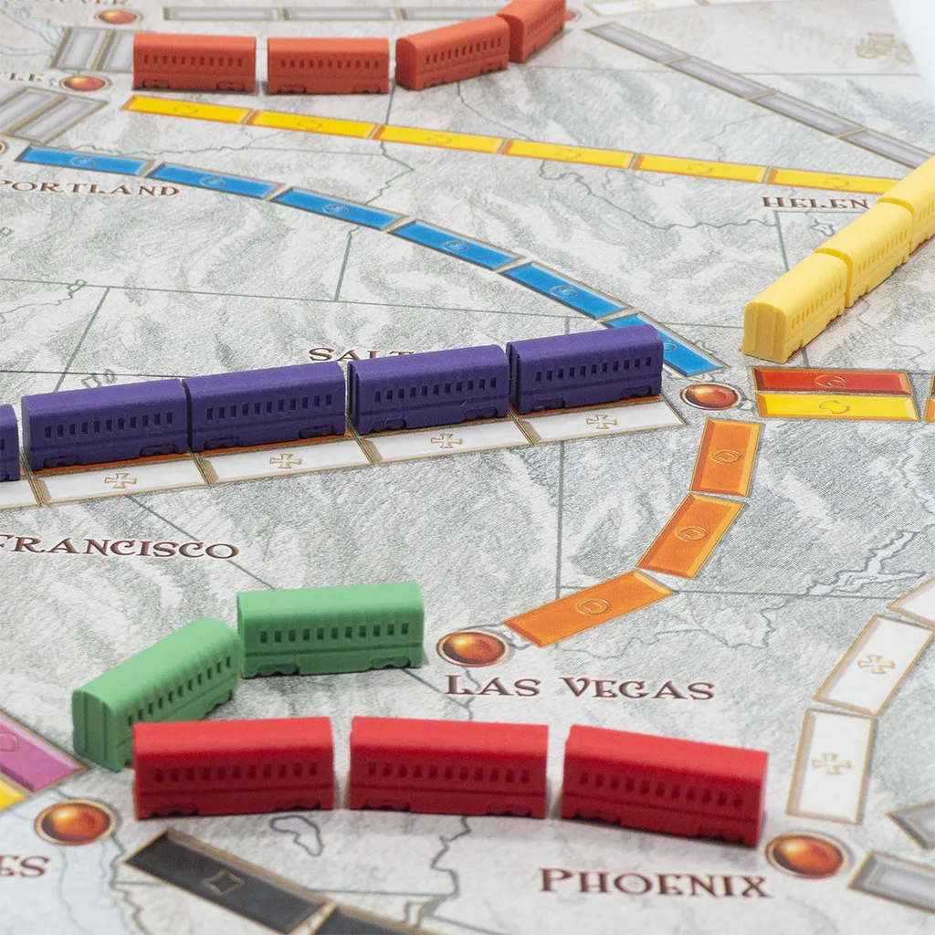 Ticket to Ride Case with Custom Trains - Magnetic, photo 3 of 4 - Ticket to Ride Case with Custom Trains - Magnetic Board Games & Tabletop