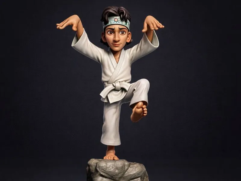 Daniel laruso The Iconic Crane Kick