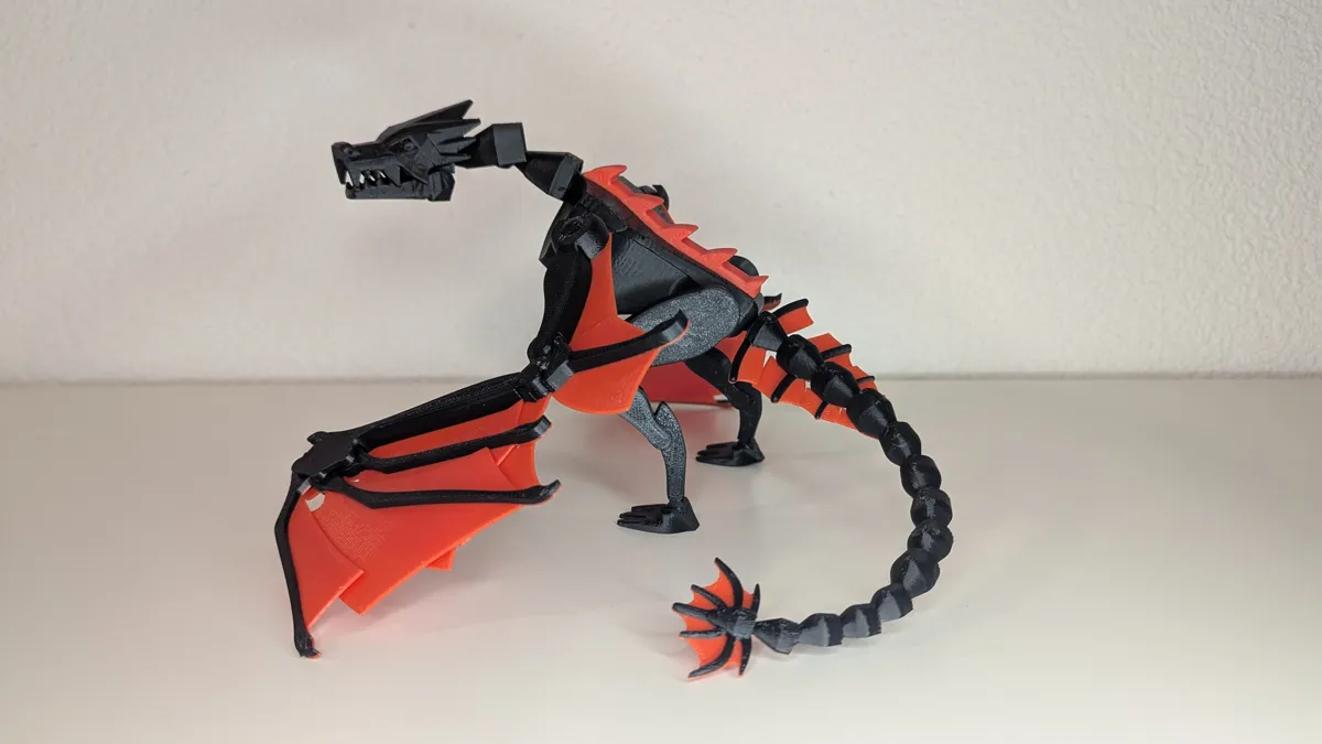 Articulated Dragon / Wyvern V2, photo 4 of 4 - Articulated Dragon / Wyvern V2 Fidget & Sensory Toys