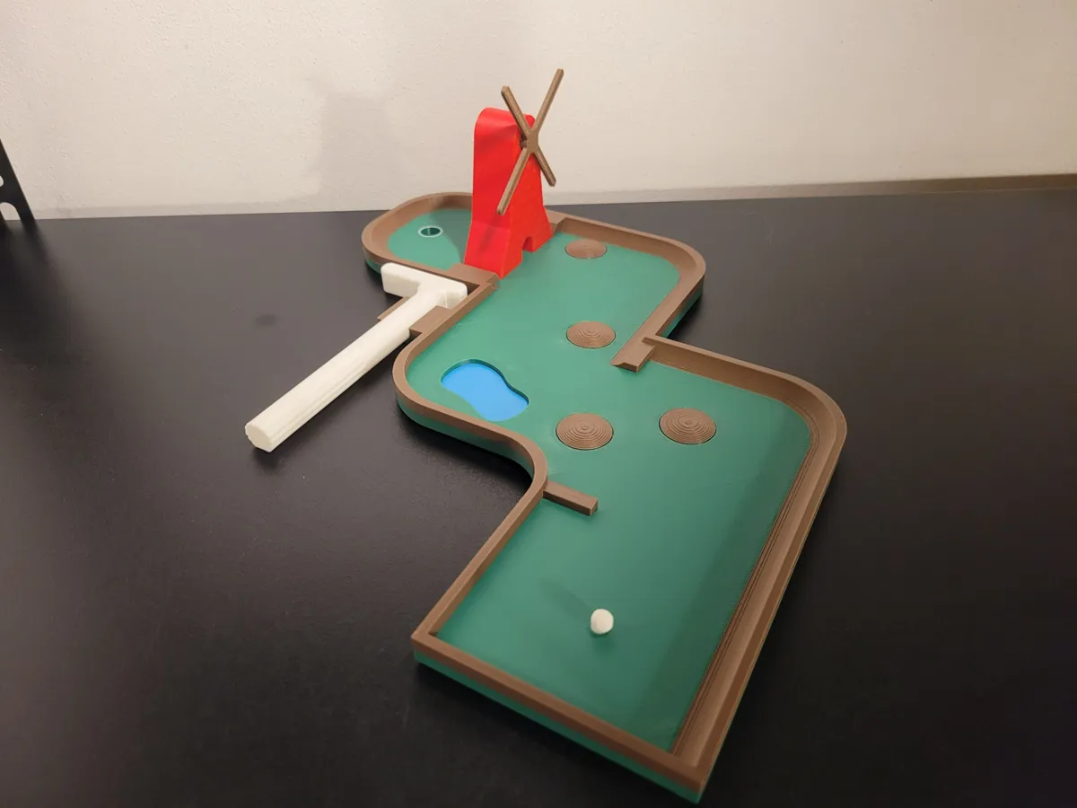 Desktop mini golf - course 1
