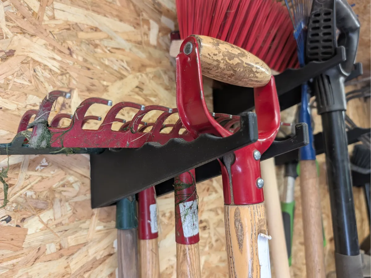 Garden Tool Wall Mount, Shed Organizer