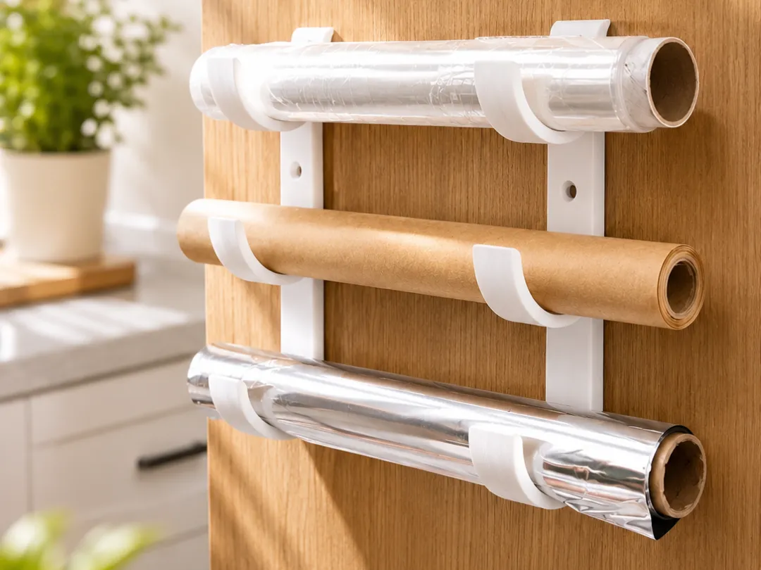 Kitchen Roll Holder - Wall Mount Rack for 3 Rolls