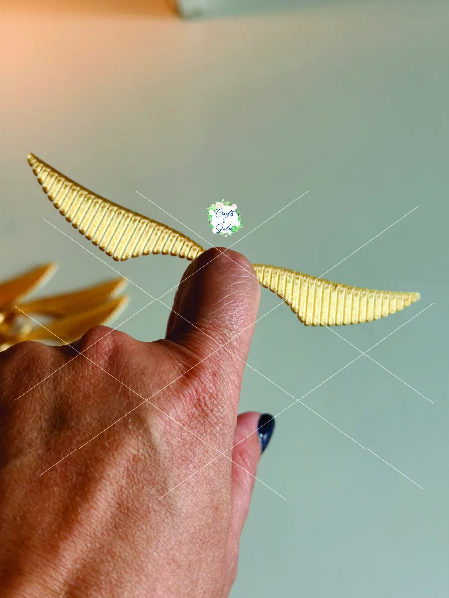 Golden Snitch Wings Ring Cupcake Topper, photo 4 of 4 - Golden Snitch Wings Ring Cupcake Topper Jewellery & Accessories