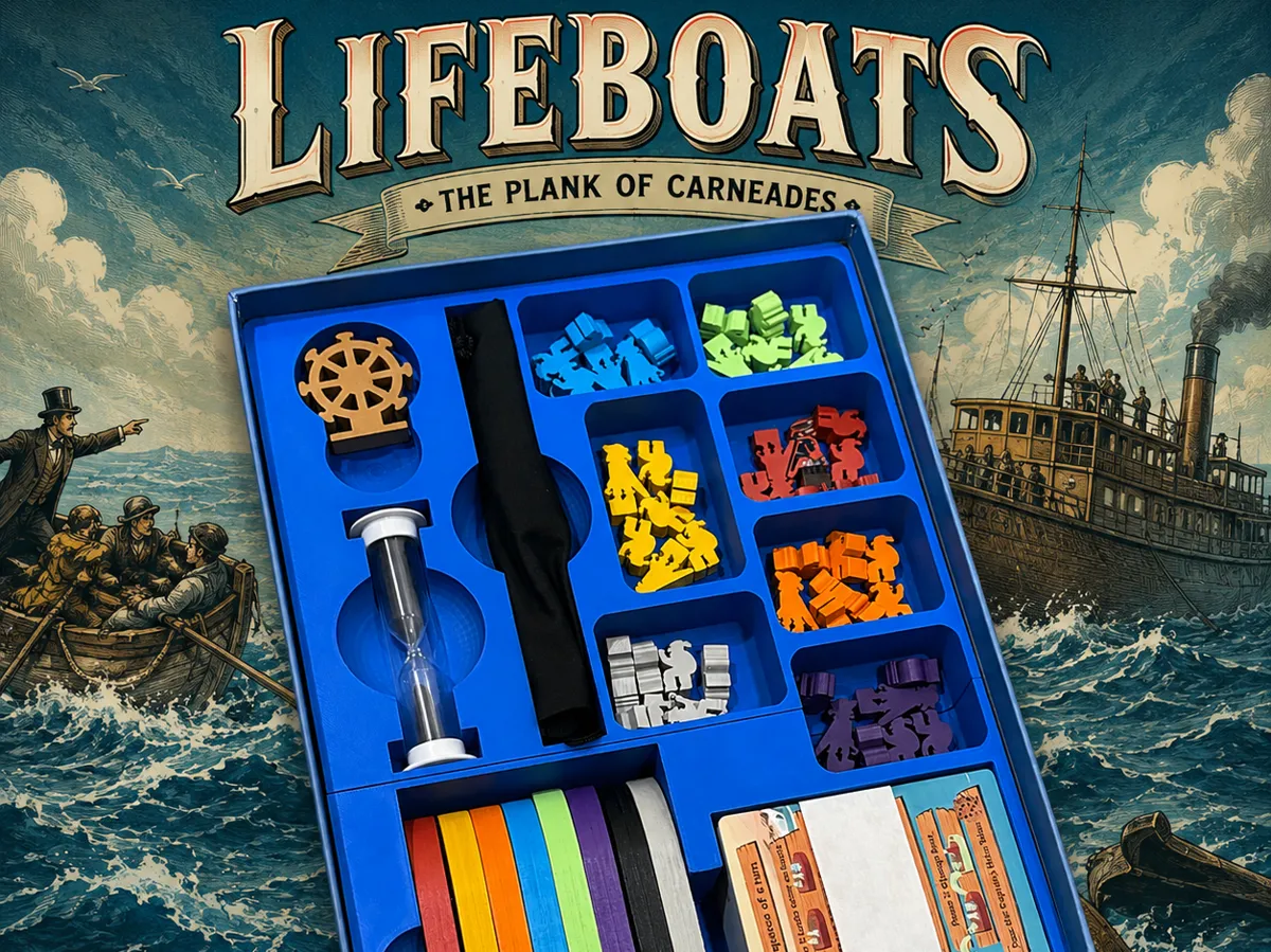 Lifeboats Plank of Carneades Board Game Organizer - Board Games, in stock in India