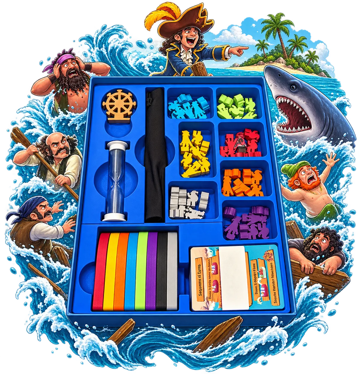 Lifeboats Plank of Carneades Board Game Organizer, photo 2 of 4 - Lifeboats Plank of Carneades Board Game Organizer Toys & Games