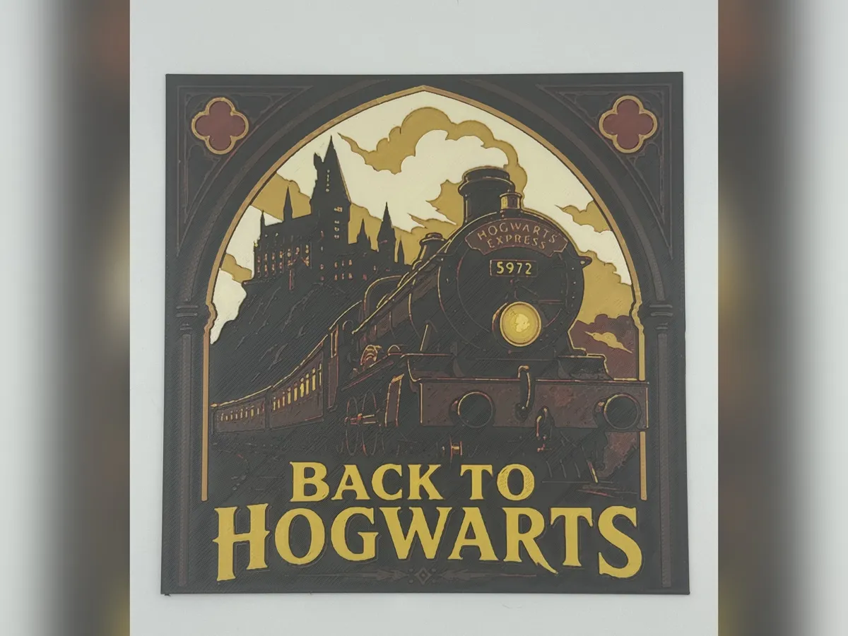 Back to Hogwarts Express HueForge - Movie & TV Photo Art, in stock in India