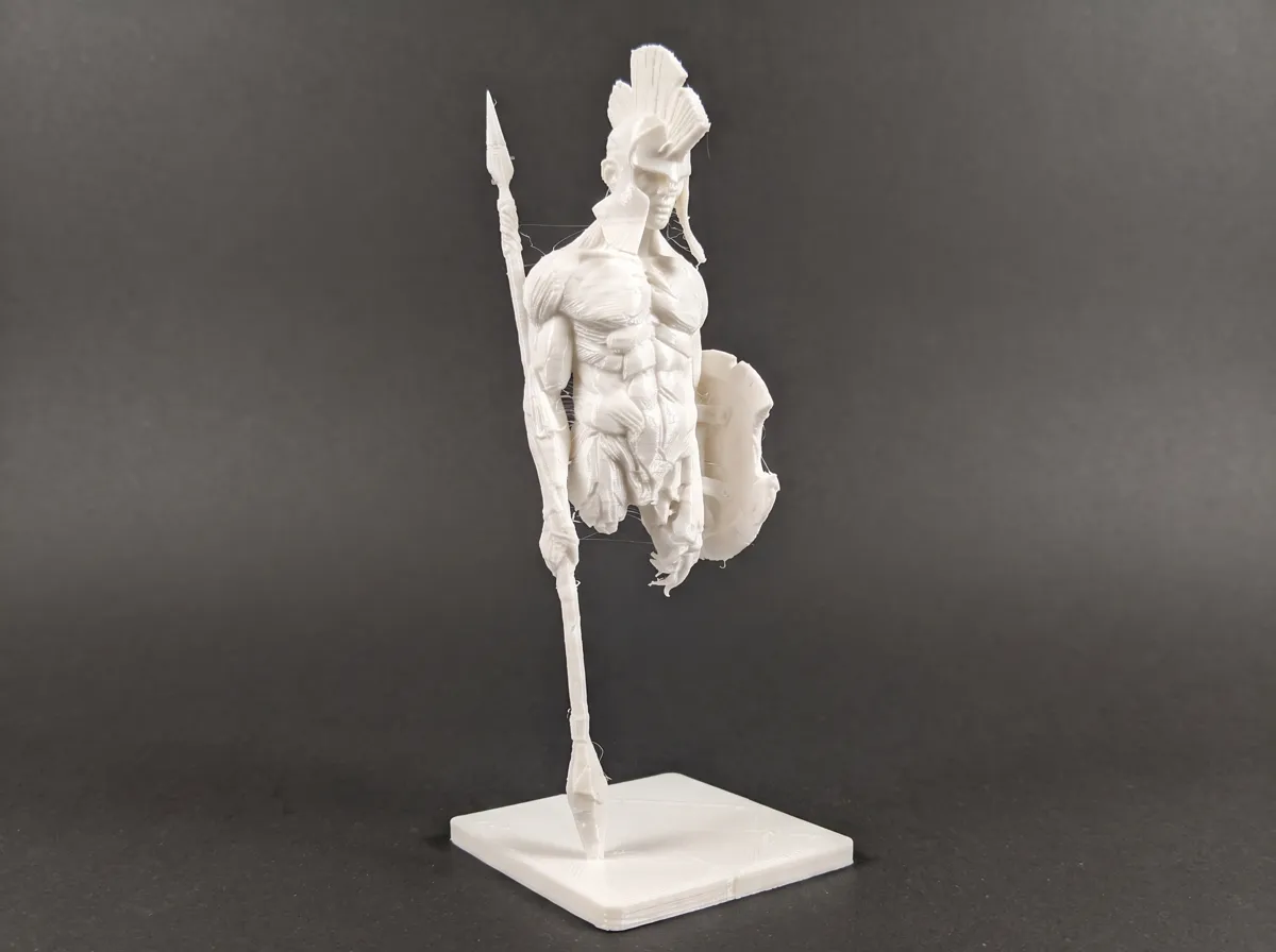 Spartan Warrior Bust, Fractured Greek Sculpture, photo 4 of 4 - Spartan Warrior Bust, Fractured Greek Sculpture Home Decor Items