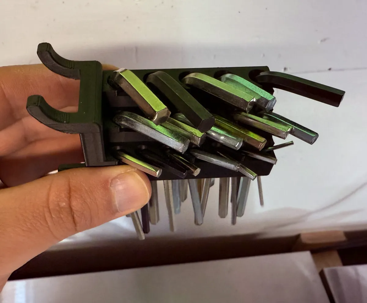 Pegboard Allen Key Holder, photo 2 of 3 - Pegboard Allen Key Holder Tools
