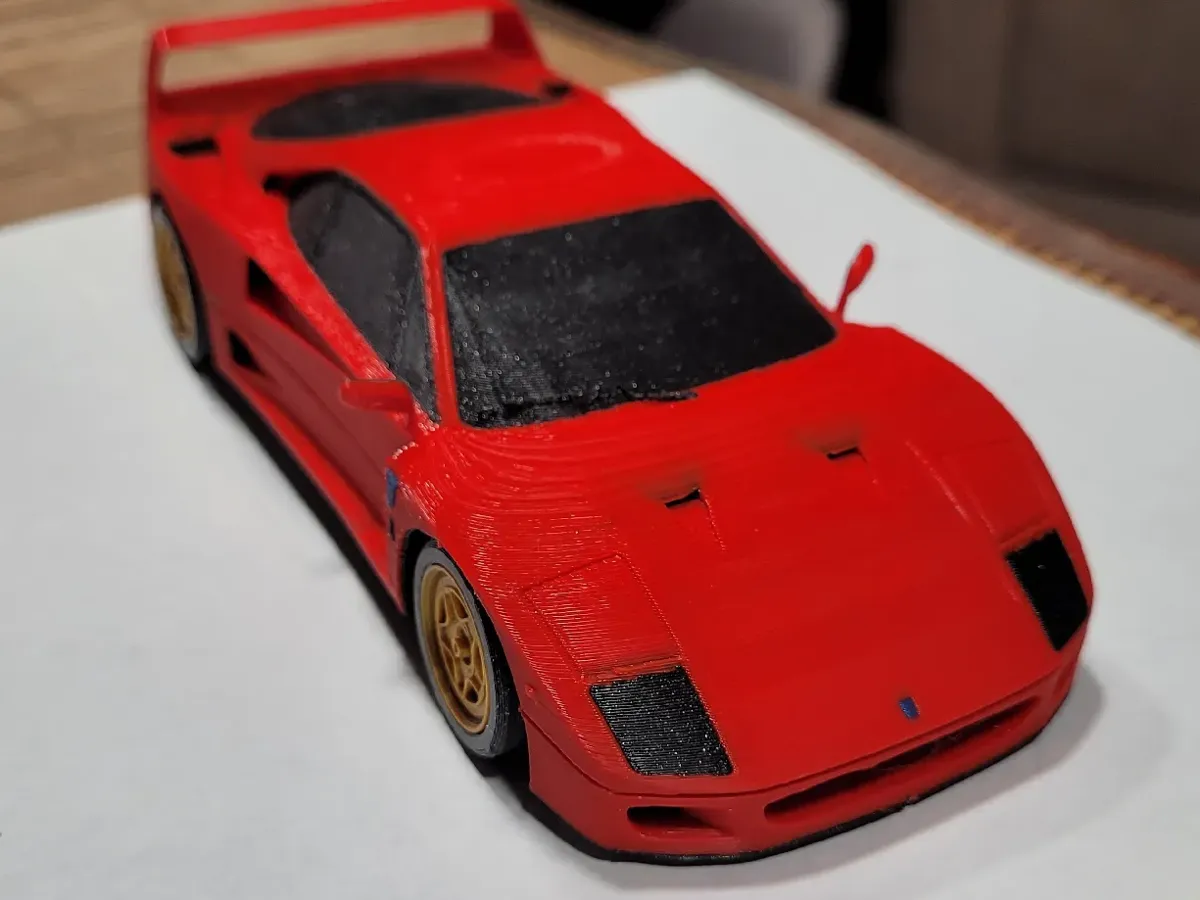 Ferrari F40 Kit Card, photo 4 of 4 - Ferrari F40 Kit Card Models, RC & Drones