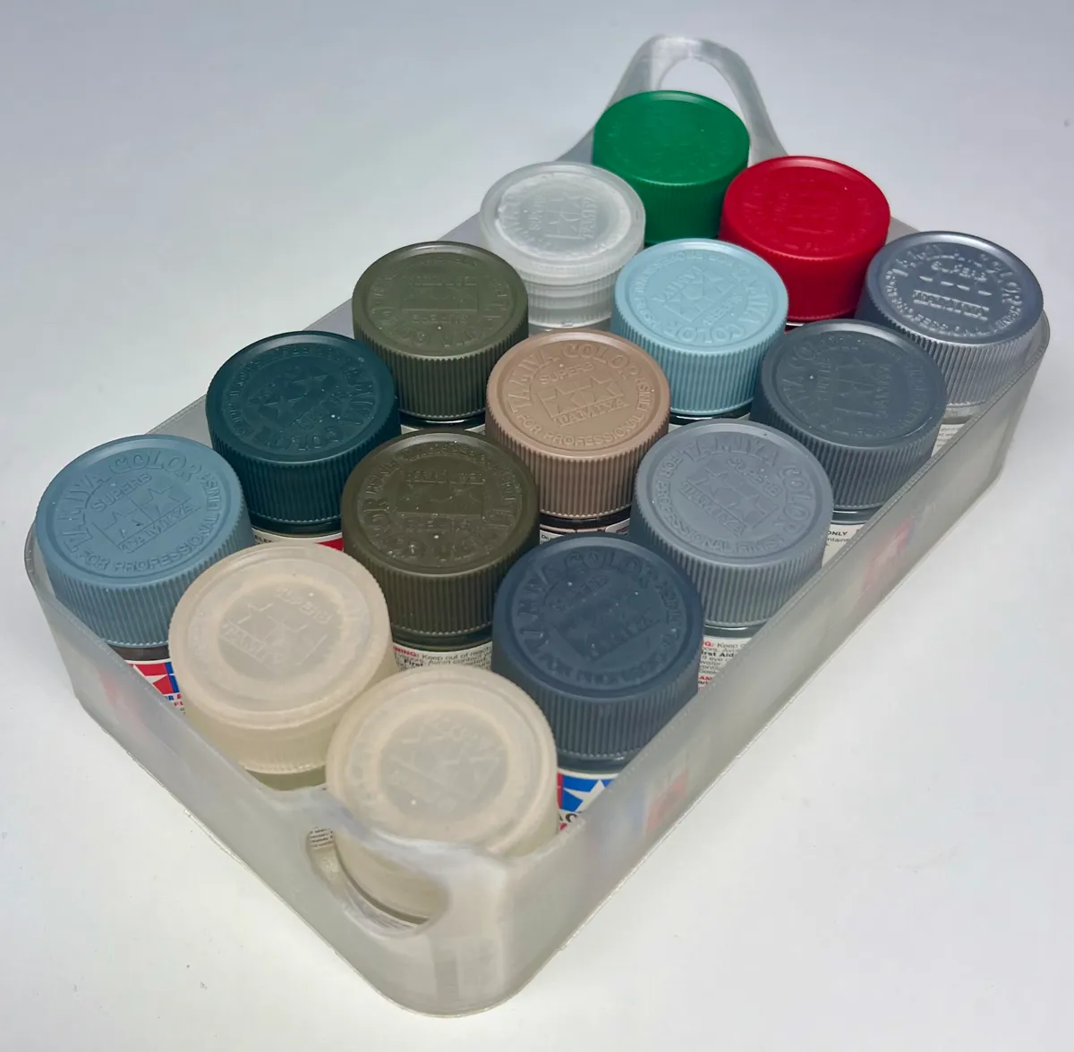 Tray 3x5 for Tamiya/Gunze/AK RC 10ml paint bottles, photo 2 of 2 - Tray 3x5 for Tamiya/Gunze/AK RC 10ml paint bottles Hobby & DIY