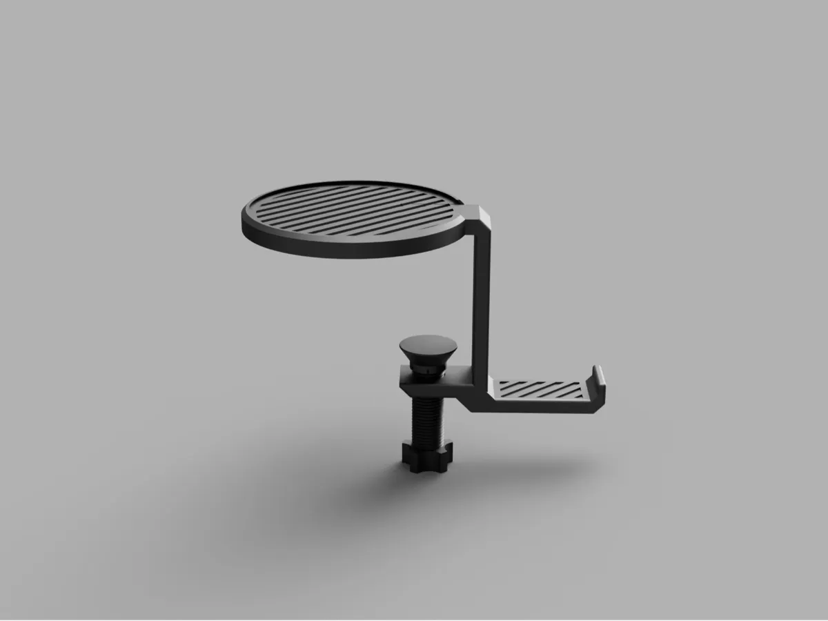 Industrial Headphone Holder With Coaster - Office, in stock in India