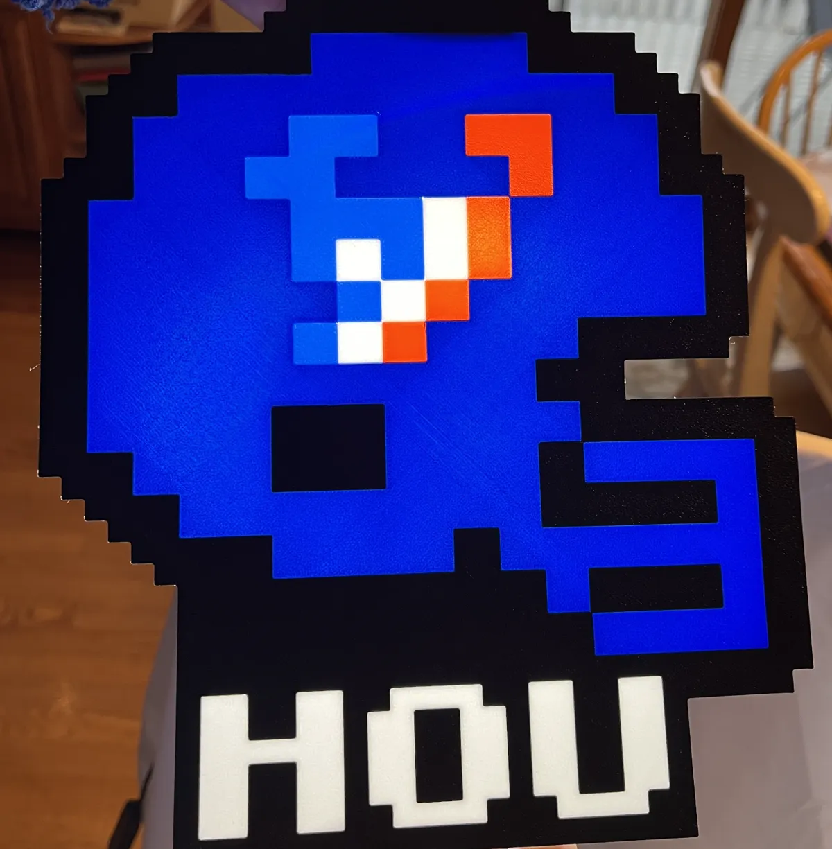 Houston Texans Tecmo Super Bowl Light Box, photo 3 of 4 - Houston Texans Tecmo Super Bowl Light Box Art