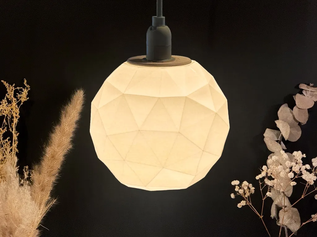 Pendant Lamp Shade | 15cm Sphere, Low Poly - Decor, in stock in India
