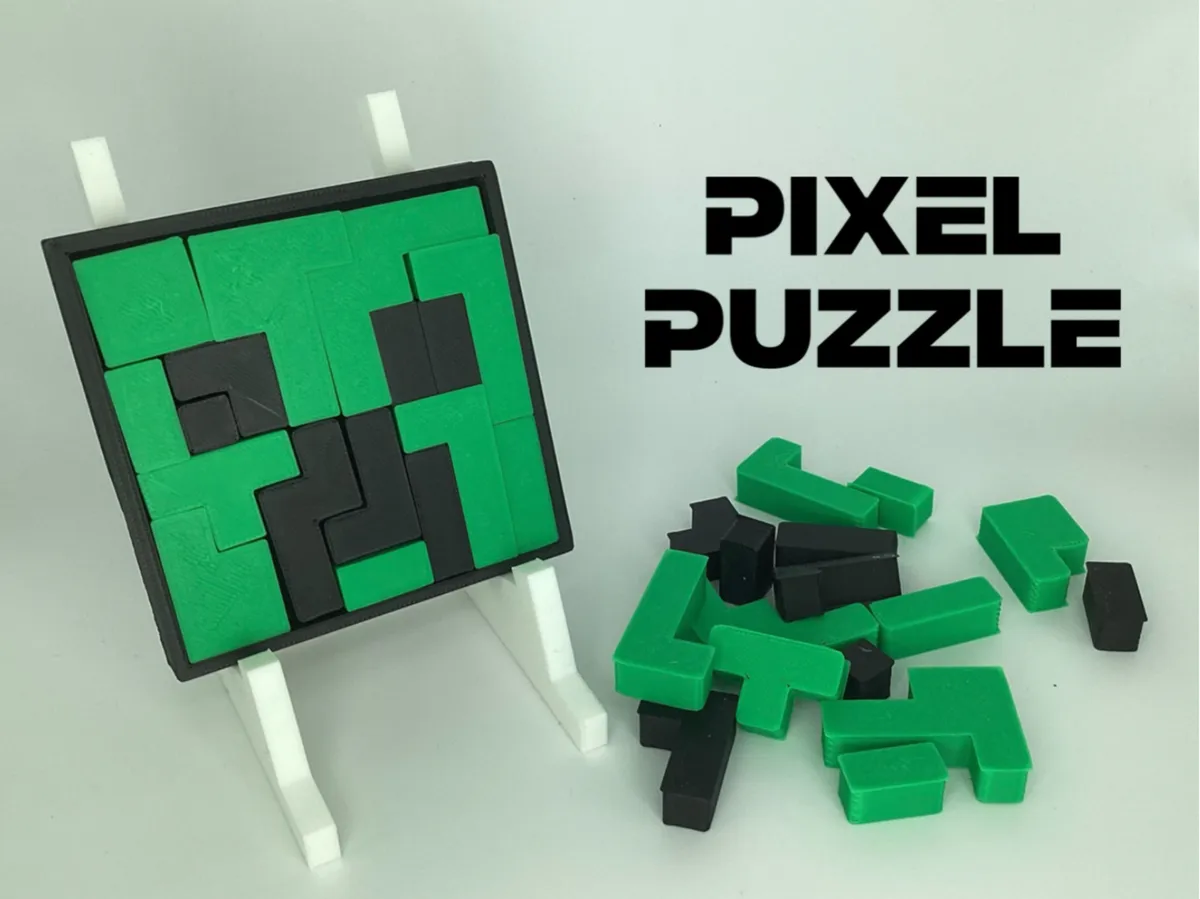 Minecraft Creeper Pixel Puzzle