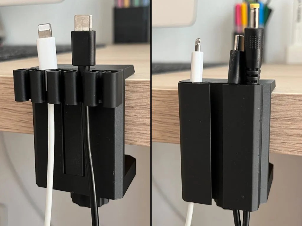 Desk Cable Holder - Desk Edge Cable Clips, in stock