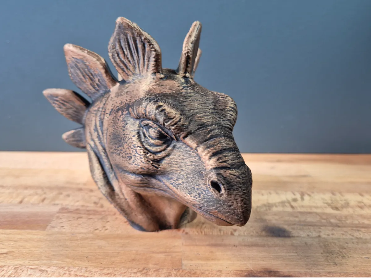Stegosaurus Dino Bust Model
