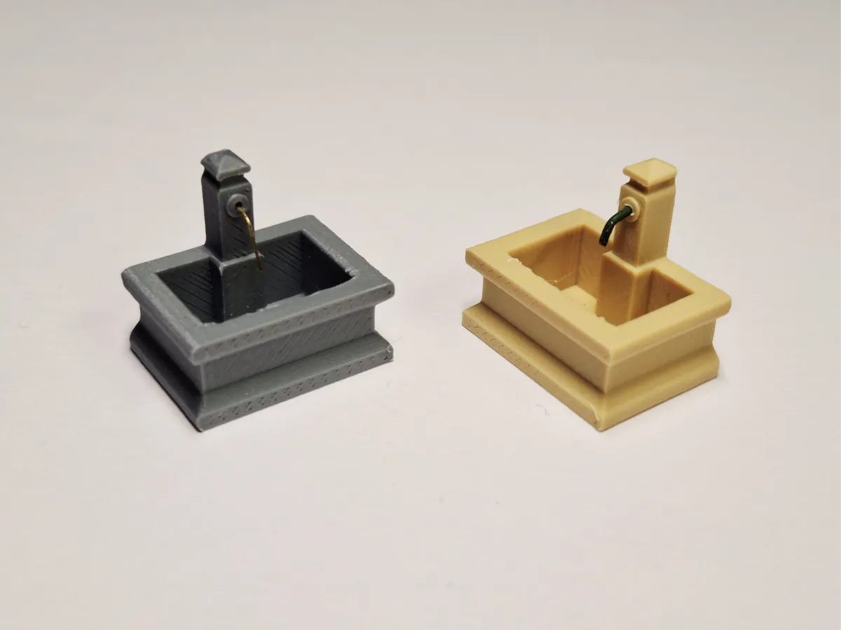 H0 1:87 stone well