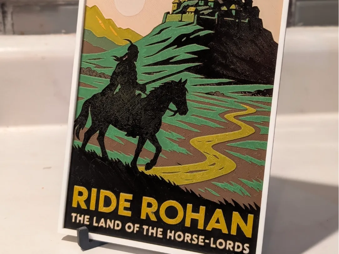 Lord of the Rings - Rohan Vintage Travel Postcard