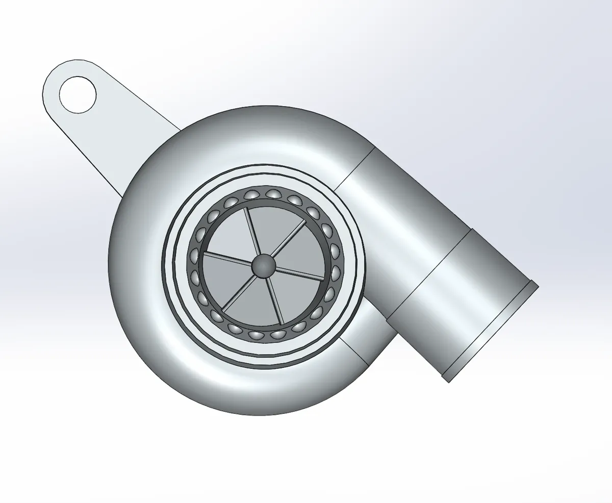 Turbo Charger Keychain, photo 3 of 4 - Turbo Charger Keychain Keychains