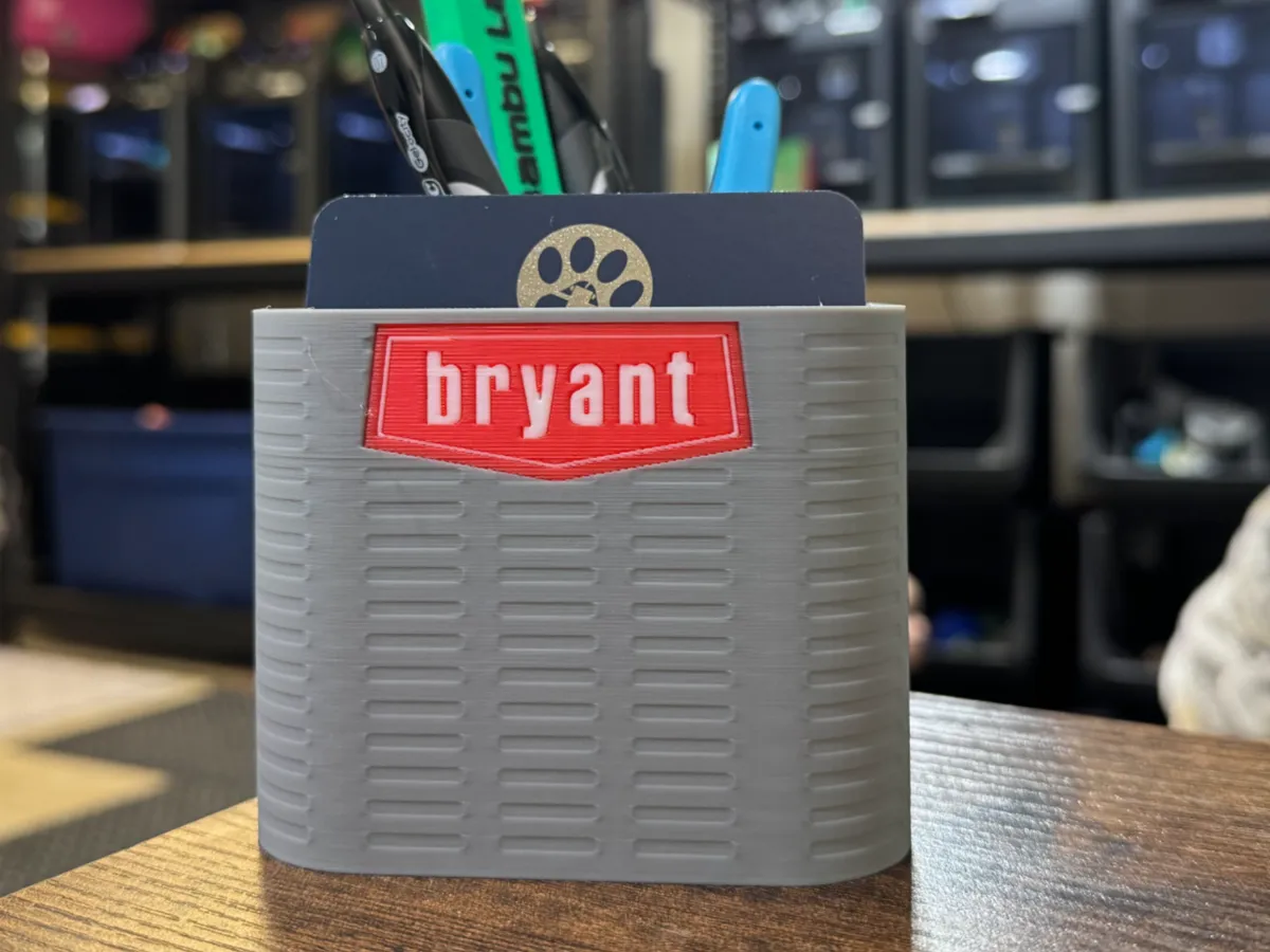 HVAC Bryant AC Pen Holder & Business card holder