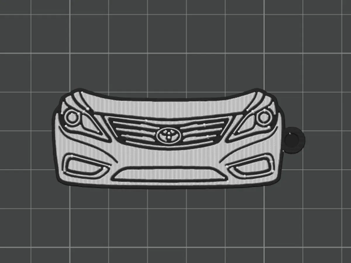 Toyota Camry 2011 Front Bumper Keychain (free) - Car Brand Keychains, in stock