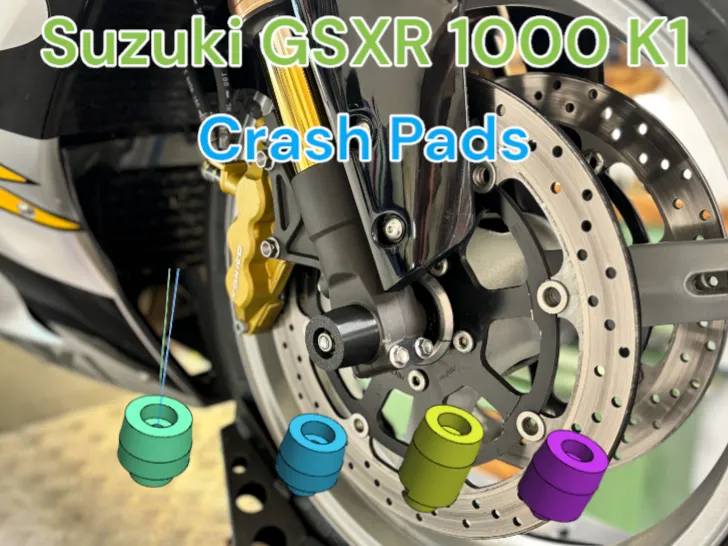 Crash Pads Suzuki GSXR 1000 K1 - Model Cars & Race Cars, in stock