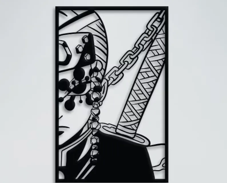 2d wall art - Tengen Uzui Demon Slayer - Anime Wall Art, in stock